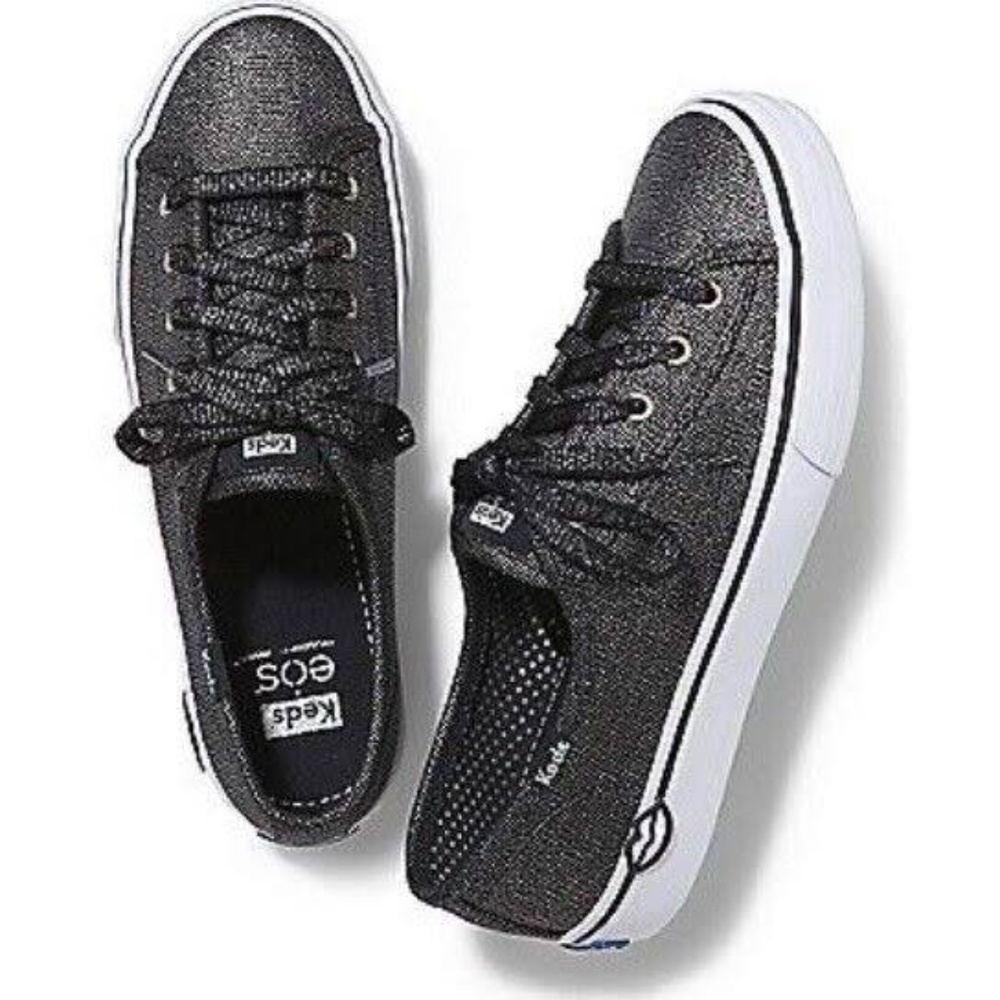 Keds EOS special edition black metallic sneaker 7.5